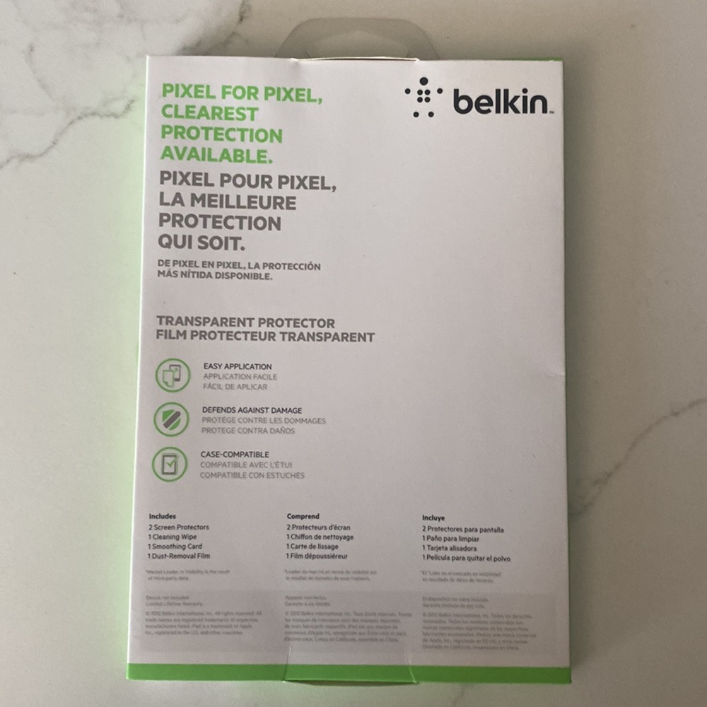 4/$10 Belkin iPad mini screen guard transparent (2 pack) - Picture 2 of 4
